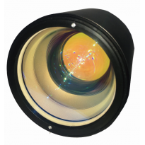 Telephoto achromatic scanning objective