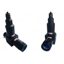 T - shaped fiber coaxial welding head