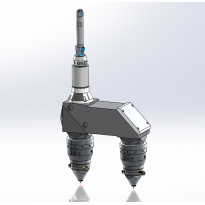 500WFiber laser double - headed precision cutting head