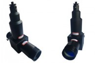 T - shaped fiber coaxial welding head